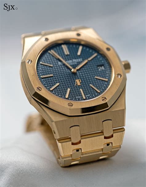 audemars piguet royal oak extra thin yellow gold|Audemars Piguet royal oak selfwinding.